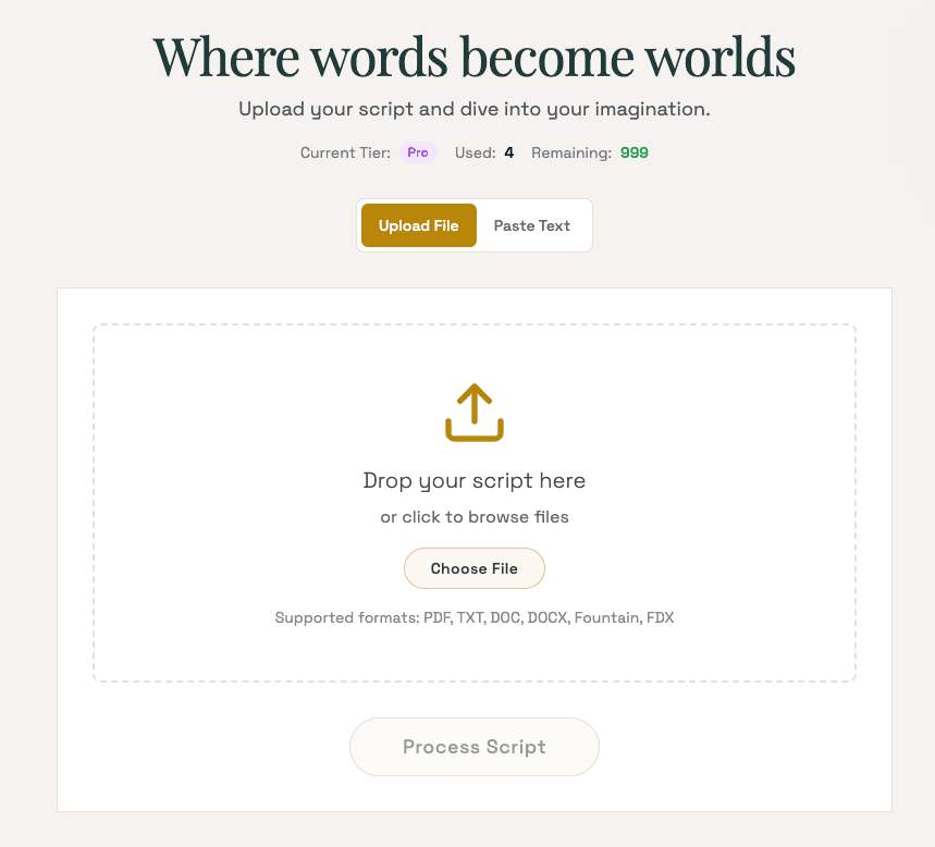 Upload script