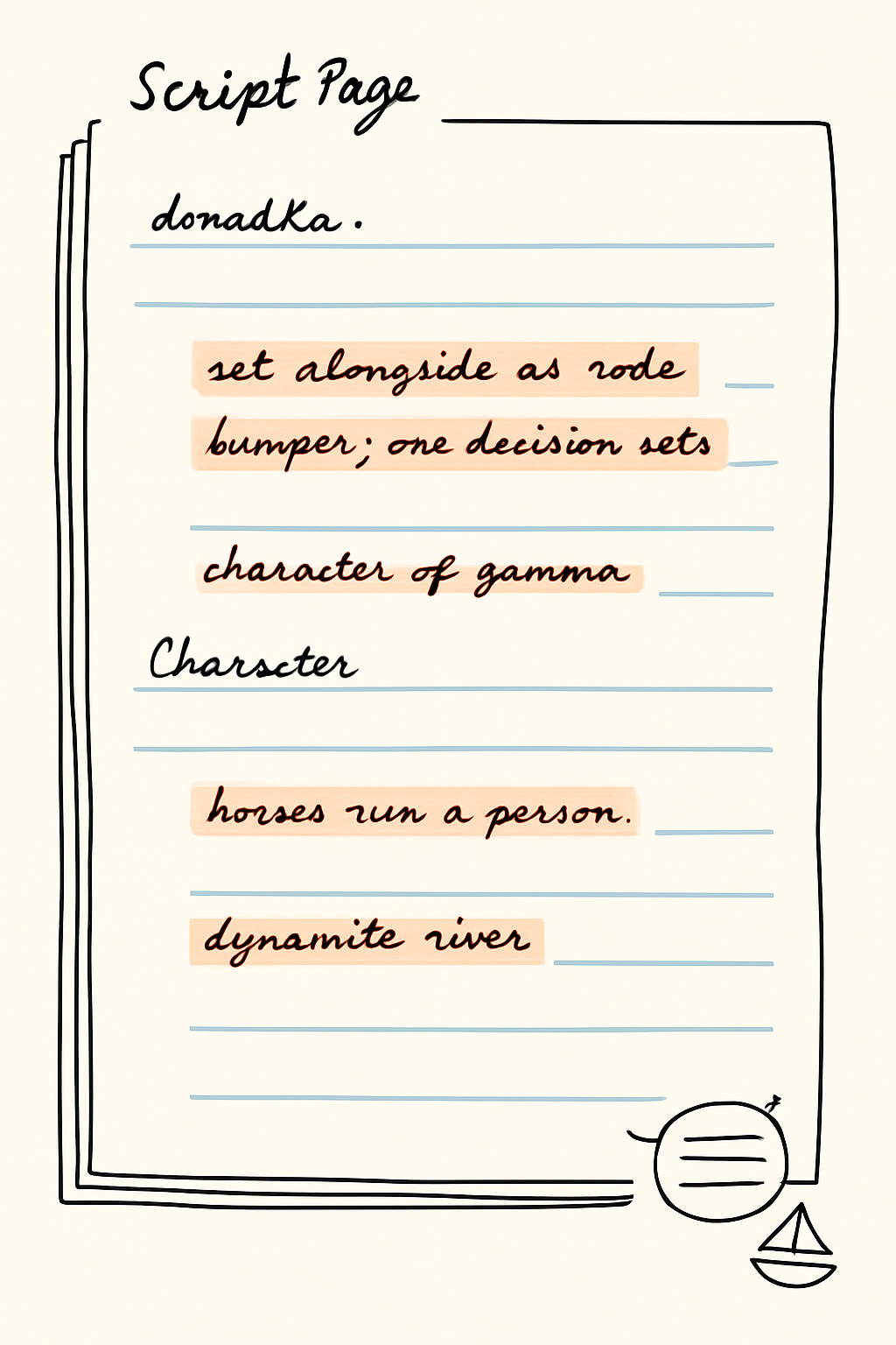 Script illustration